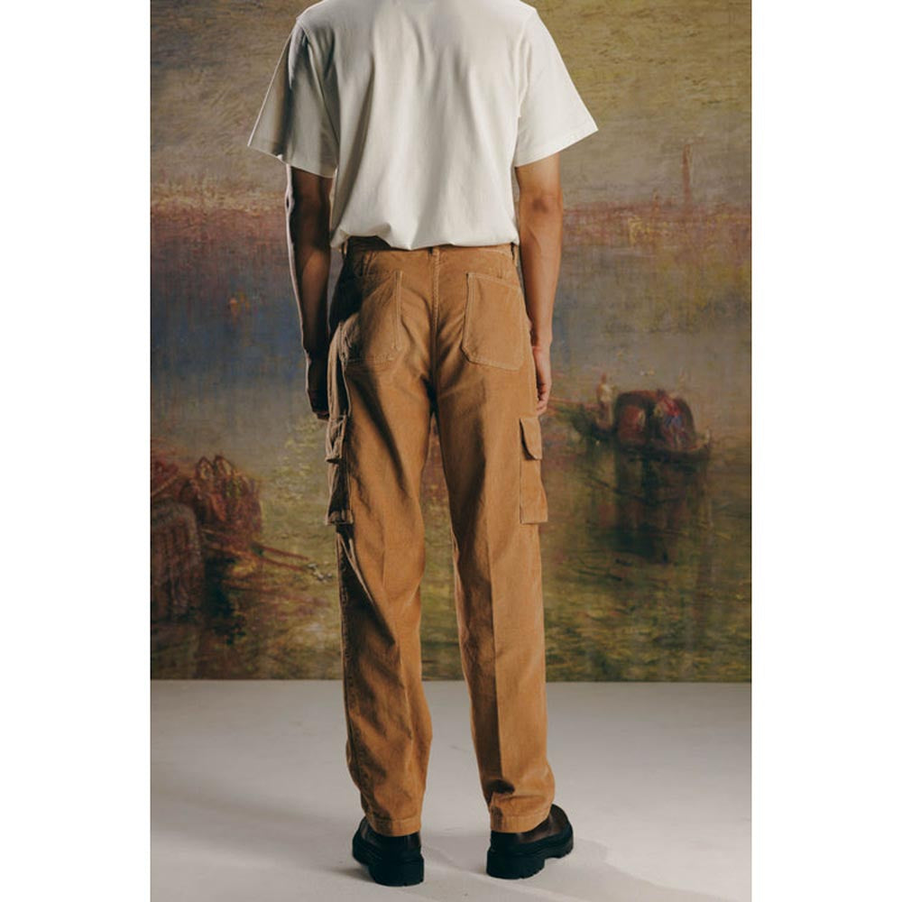 No Grey Area Tan Corduroy Cargo Pants
