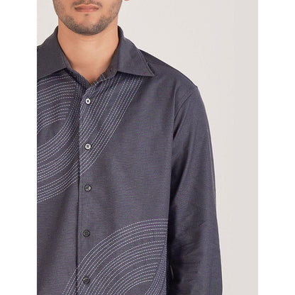 No Grey Area Grey Deco Wave Shirt