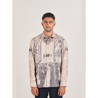 No Grey Area Beige Deco Gallery Shirt