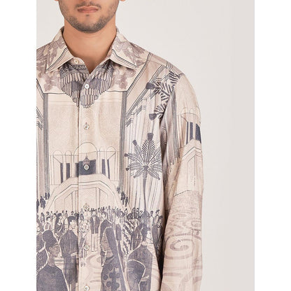 No Grey Area Beige Deco Gallery Shirt