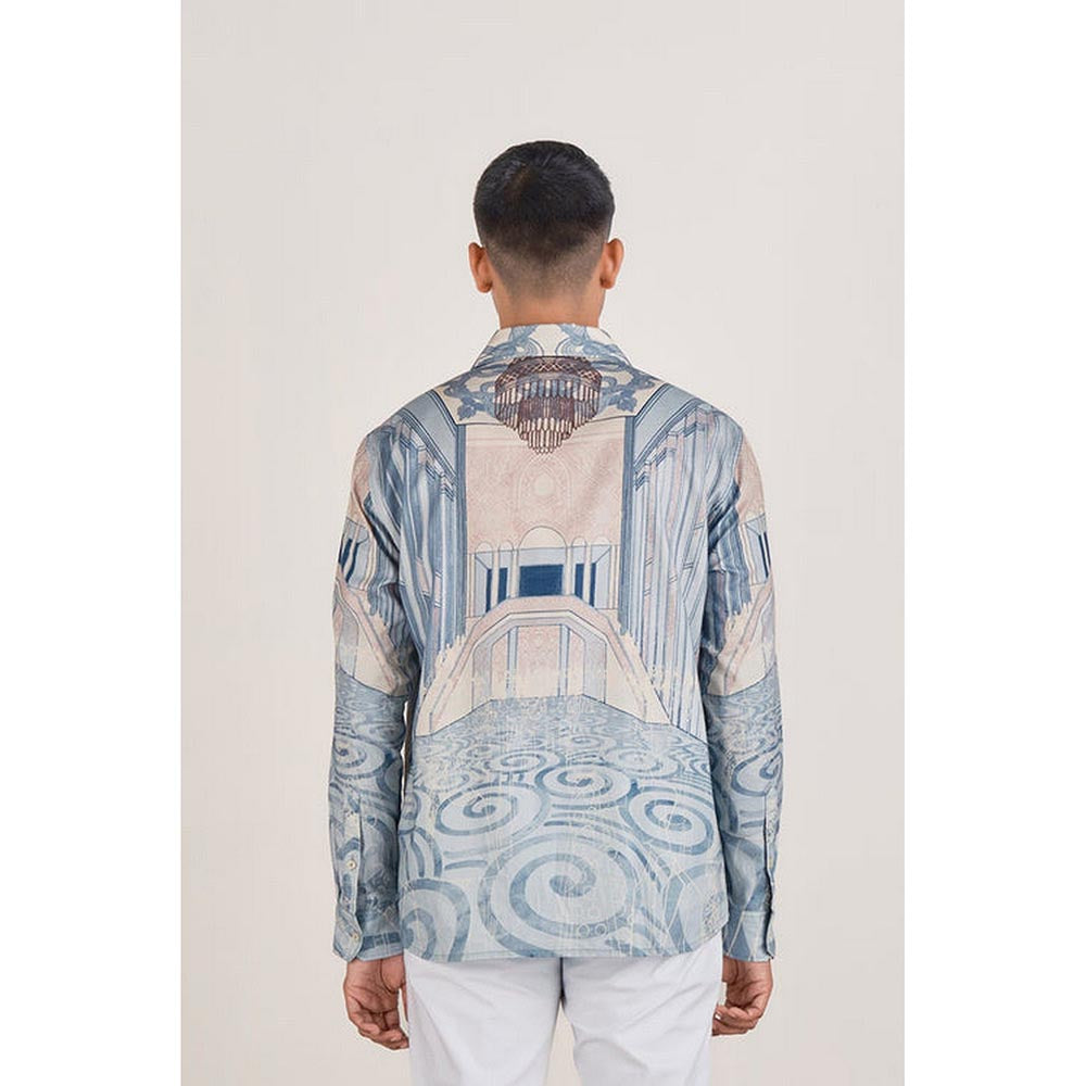 No Grey Area Blue Deco Gallery Shirt
