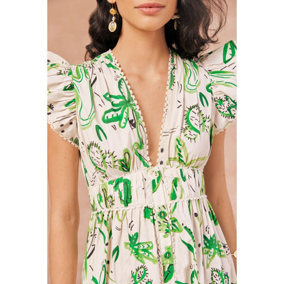 NOIB Estella Maxi Dress Cactus Ecru
