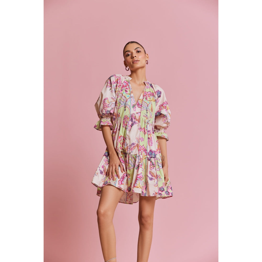 NOIB Multi-Color Sofia Mini Dress - Glory
