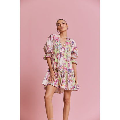 NOIB Multi-Color Sofia Mini Dress - Glory