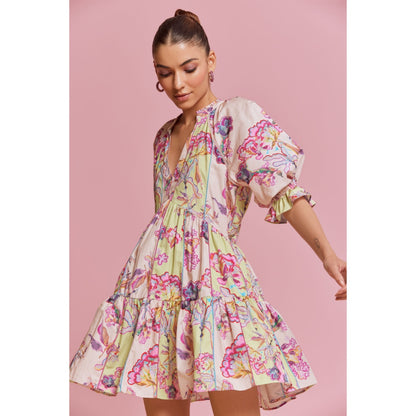 NOIB Multi-Color Sofia Mini Dress - Glory