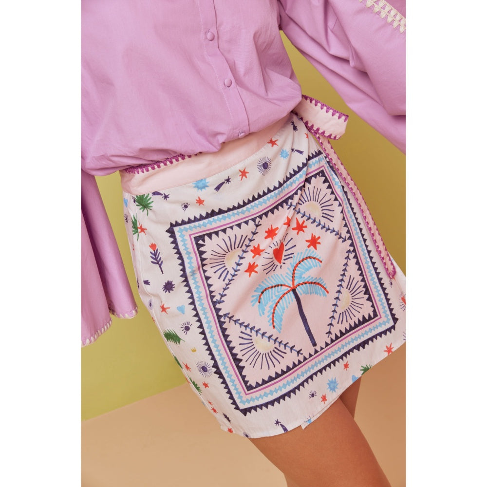 NOIB Wrap Me Up Shirt - Lilac