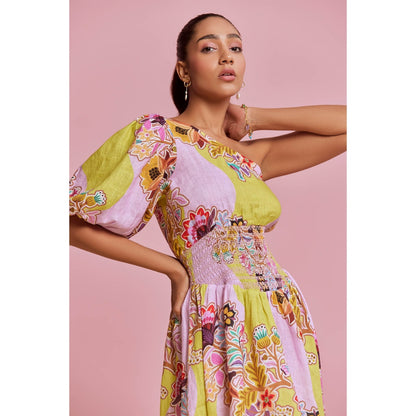 NOIB Sierra Knee Length - Floral Vine