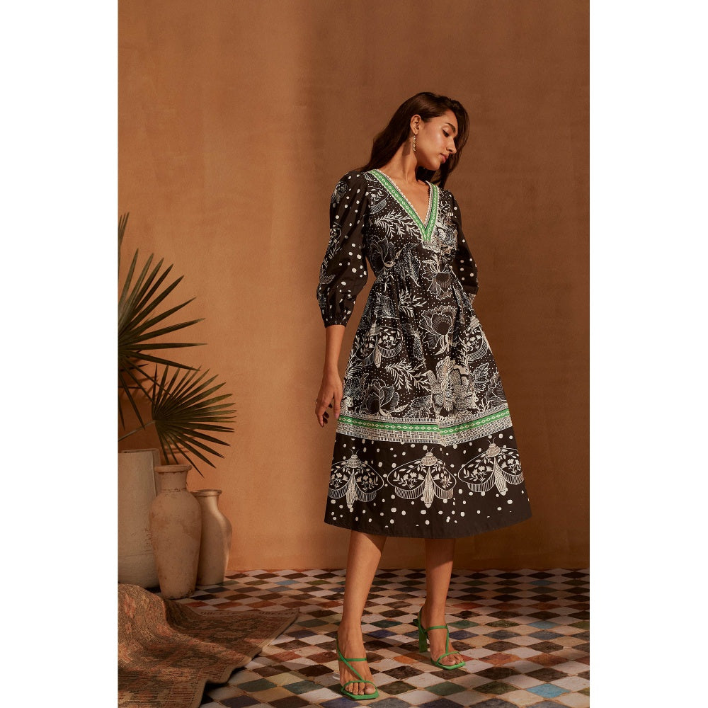 NOIB Eva Midi Butterfly Effect Dress