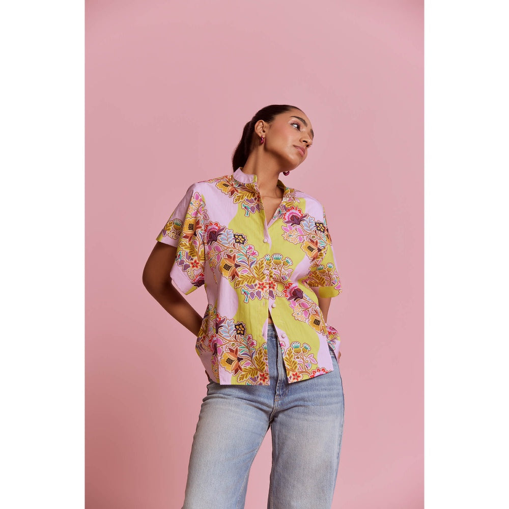 NOIB Margot Shirt Floral Vine
