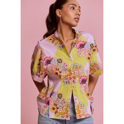 NOIB Margot Shirt Floral Vine