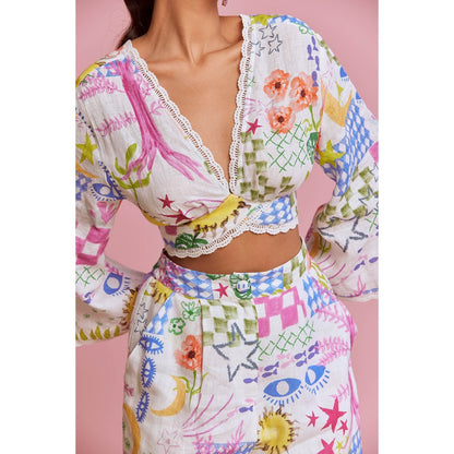 NOIB Mia Celeste Co-Ord (Set of 2)