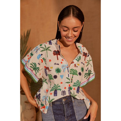NOIB Margot Shirt Tropical Party
