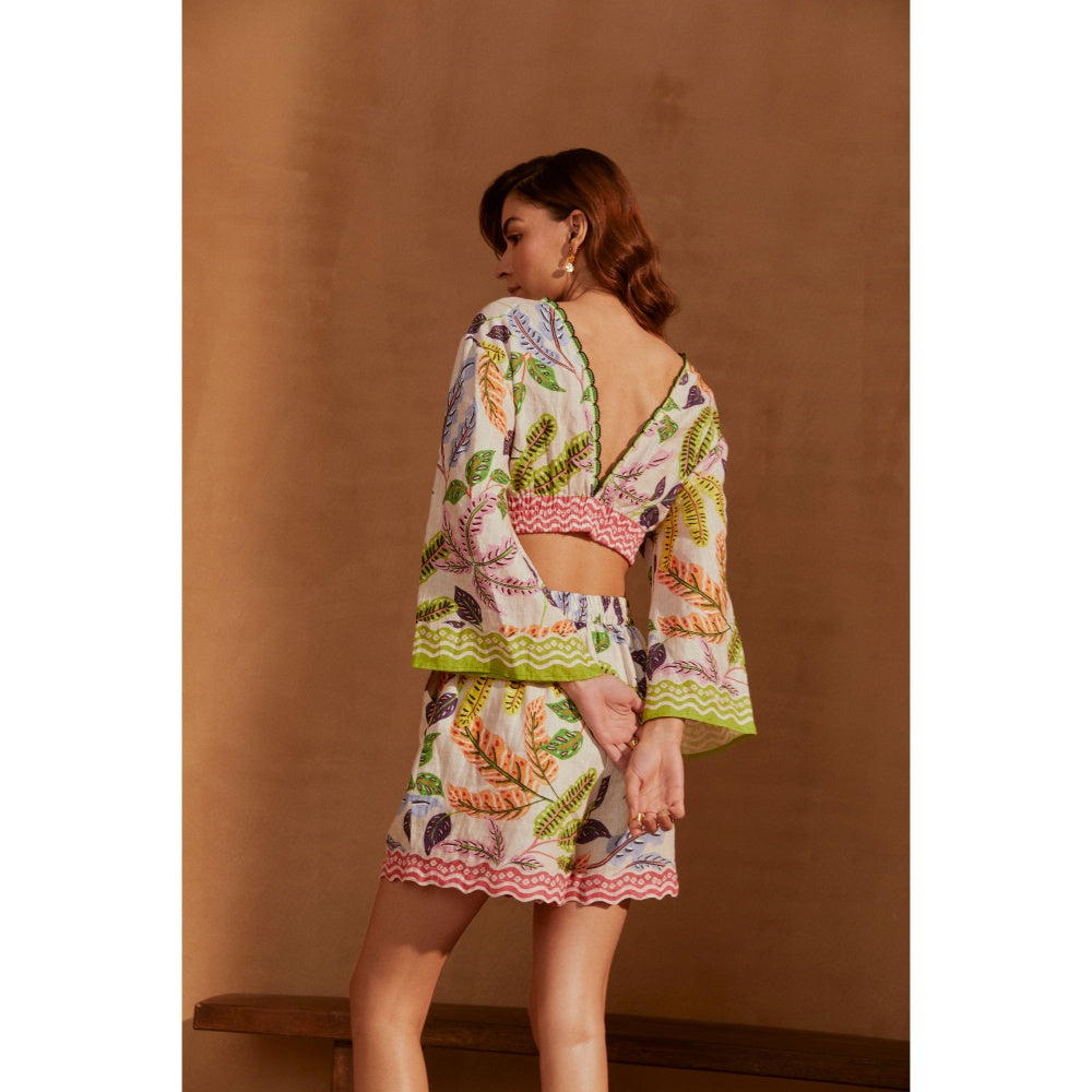 NOIB Mia Running Leaf Co-Ord (Set of 2)