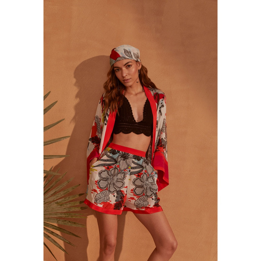 NOIB Beach Splash Thea Kimono Shorts