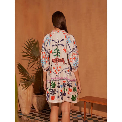 NOIB White Rosa Mini Dress
