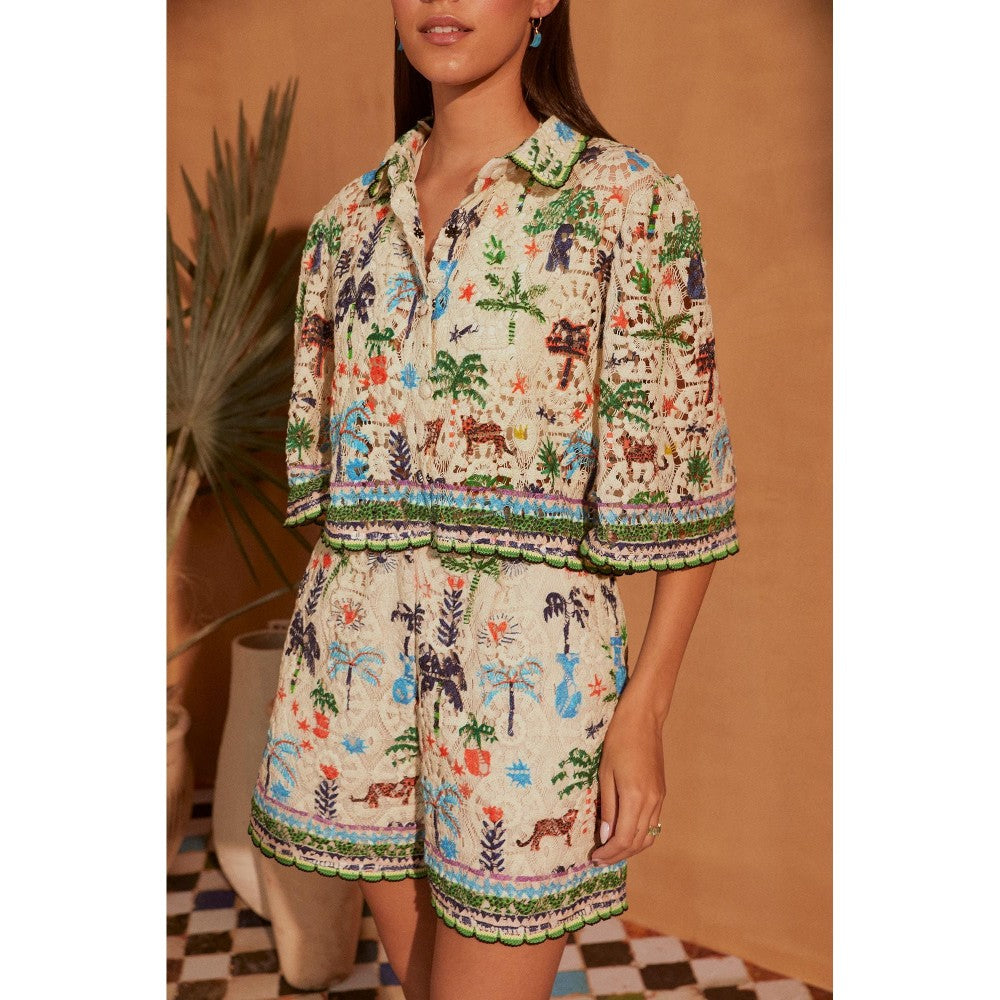 NOIB Multi-Colour Deya Shirt with Short (Set of 2)