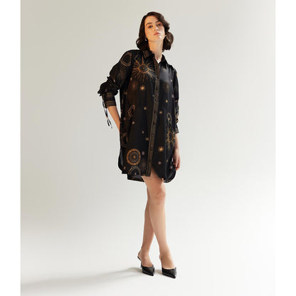 NOIB Thais Mini Starstruck Black Mini Dress