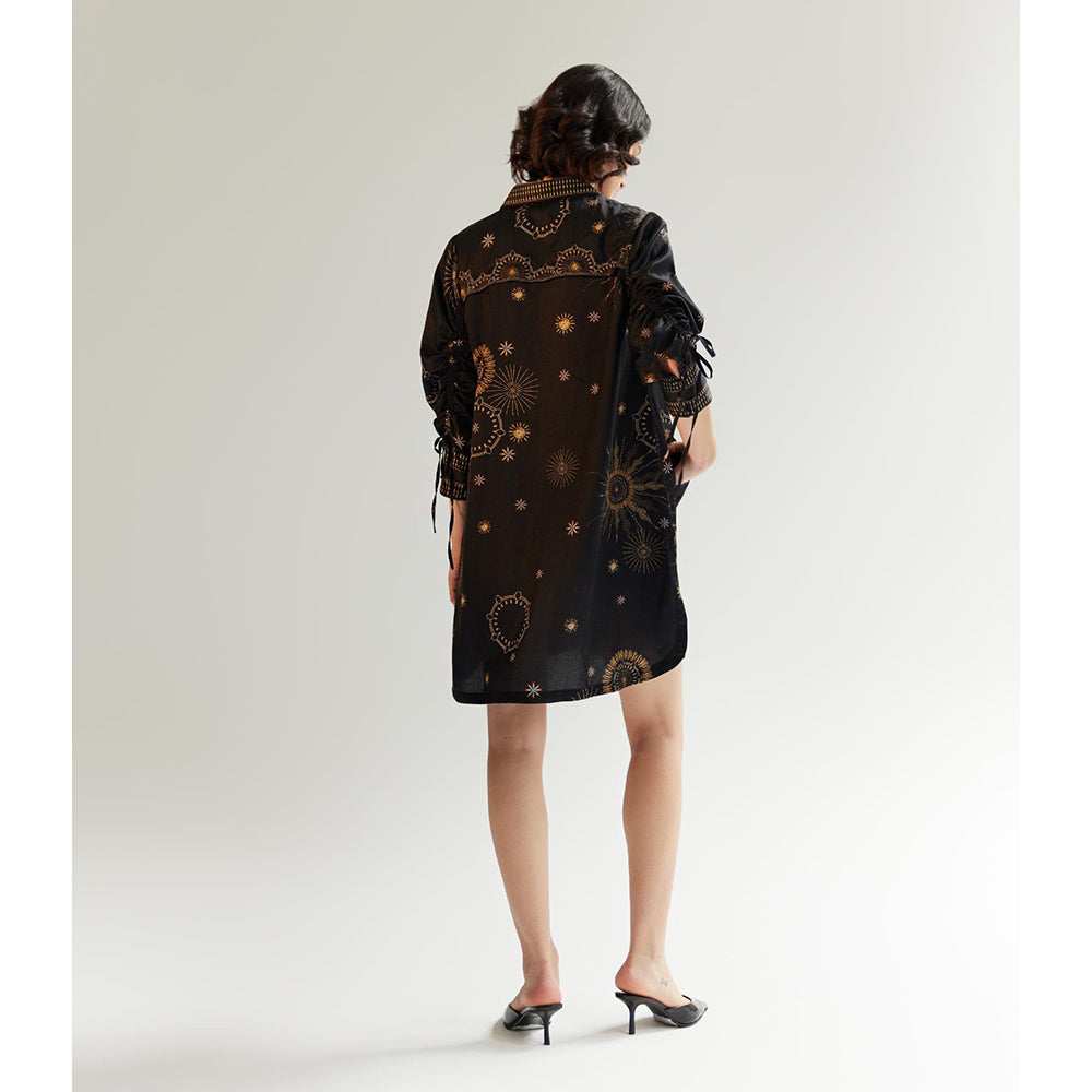 NOIB Thais Mini Starstruck Black Mini Dress