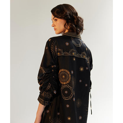 NOIB Thais Mini Starstruck Black Mini Dress