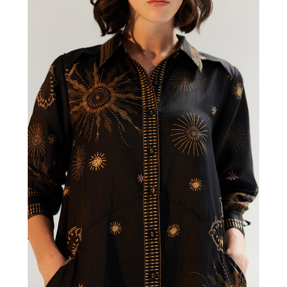 NOIB Thais Mini Starstruck Black Mini Dress