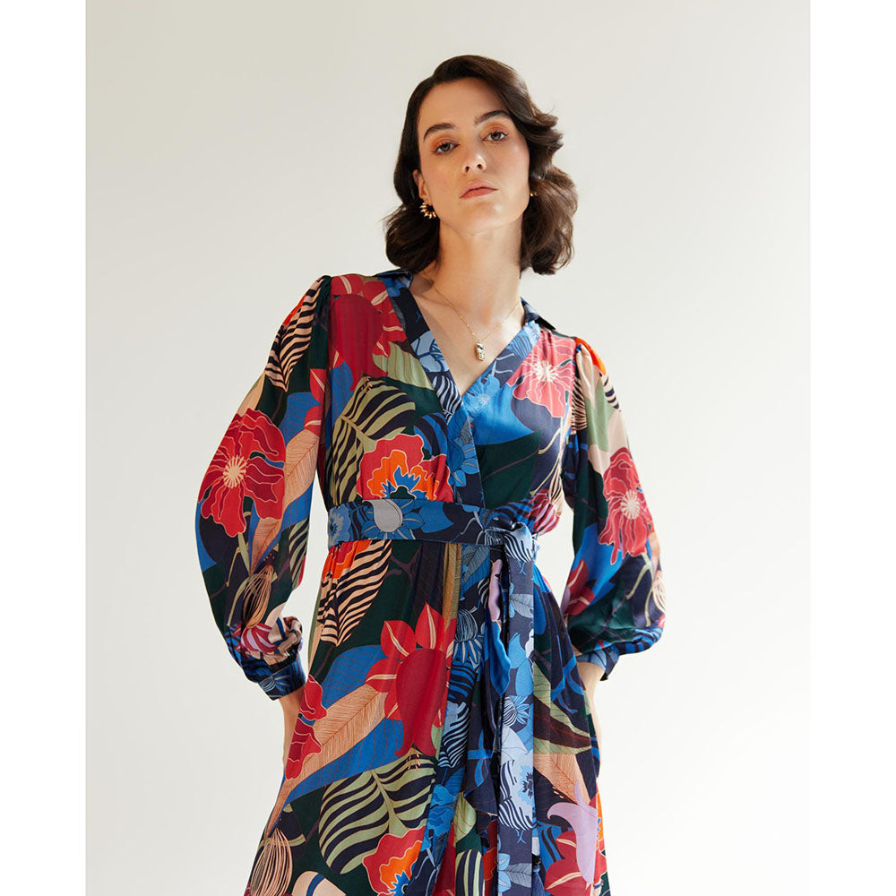 NOIB Luna Amazonica Printed Midi Dress (Set of 2)