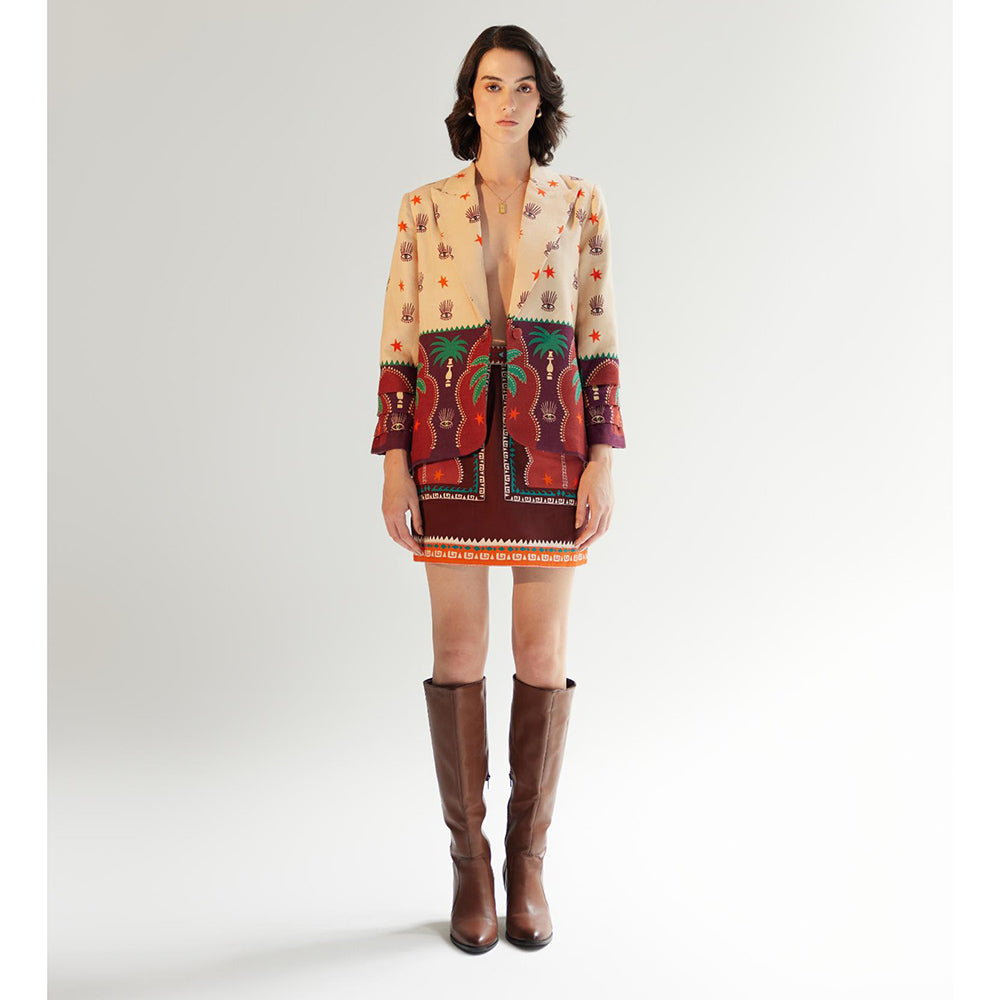 NOIB Dua Arabian Nights Printed Blazer
