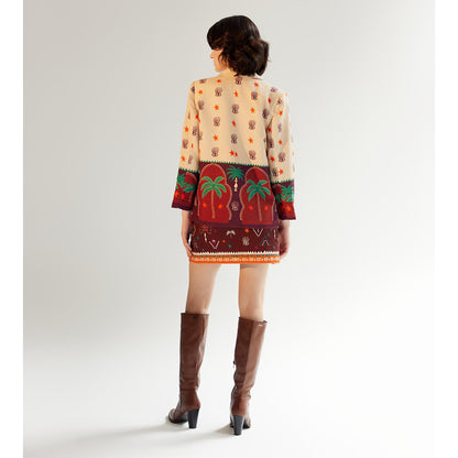 NOIB Dua Arabian Nights Printed Blazer