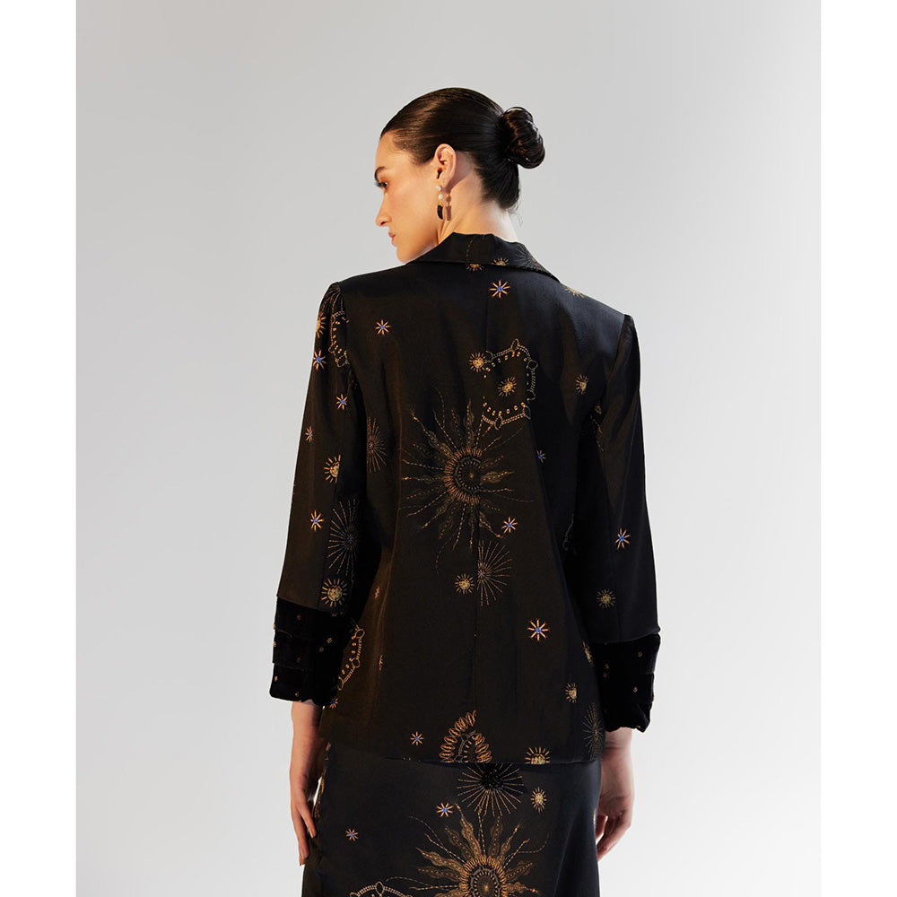 NOIB Dua Starstruck Printed Blazer