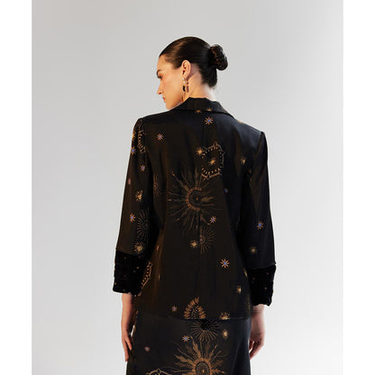 NOIB Dua Starstruck Printed Blazer