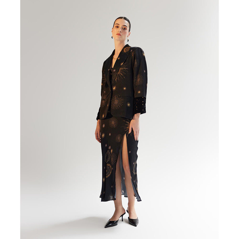 NOIB Dua Starstruck Printed Blazer