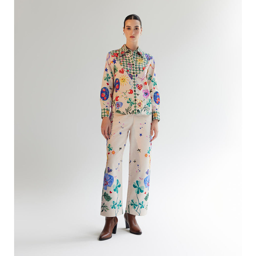 NOIB Celia Garden Of Eden Printed Pant