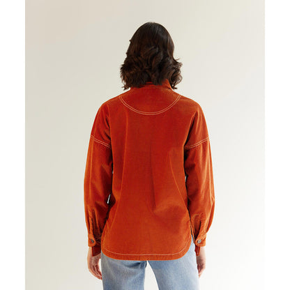 NOIB Xena Overshirt Amber Solid Shirt