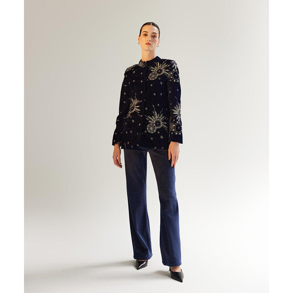 NOIB Valeria Navy Blue Jacket- Starstruck