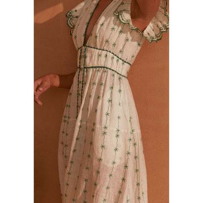 NOIB Estella Midi Dress - White