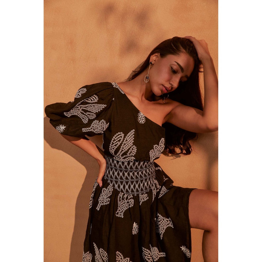 NOIB Sierra Midi Dress- Black