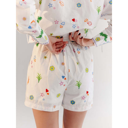 NOIB Mia Shorts - White