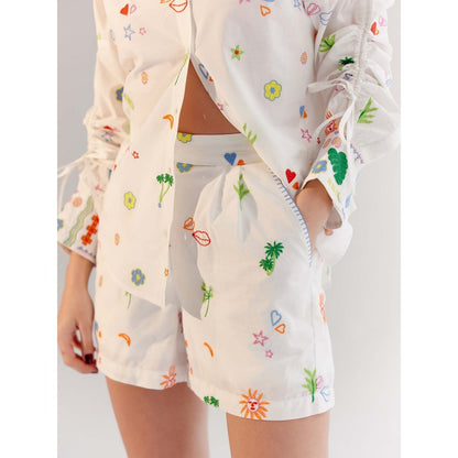NOIB Mia Shorts - White