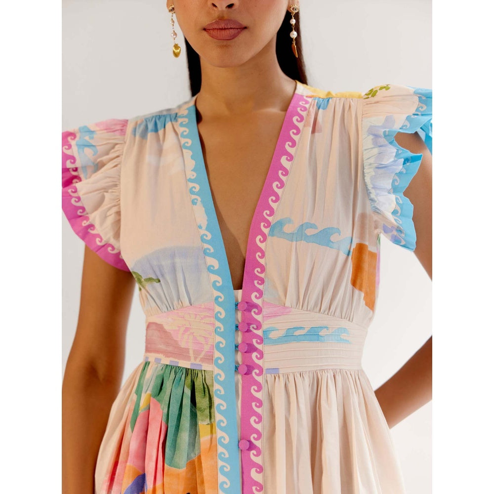 NOIB Estella Midi Dress - By The Sea