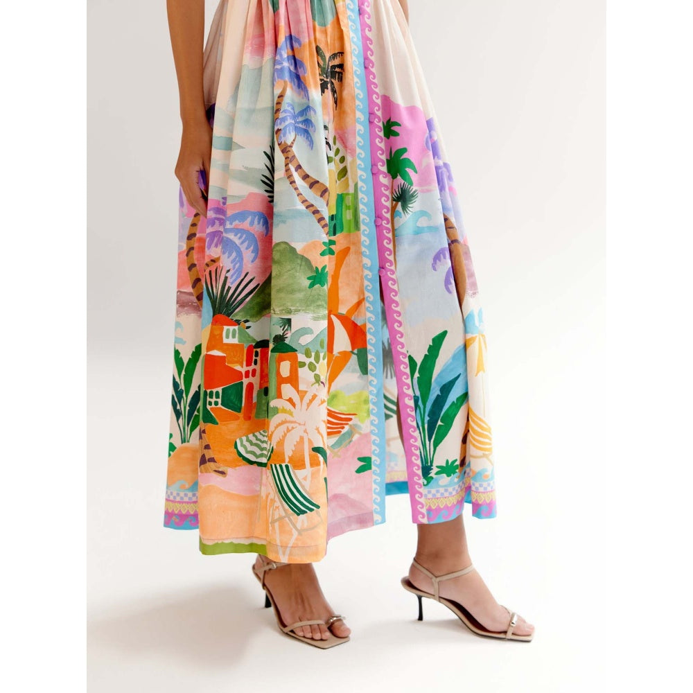 NOIB Estella Midi Dress - By The Sea