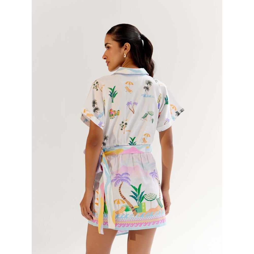 NOIB Kate Mini Dress with Belt - By The Sea (Set of 2)
