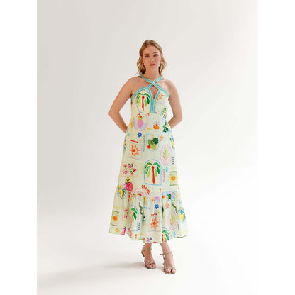 NOIB Aida Midi Dress - Postcard