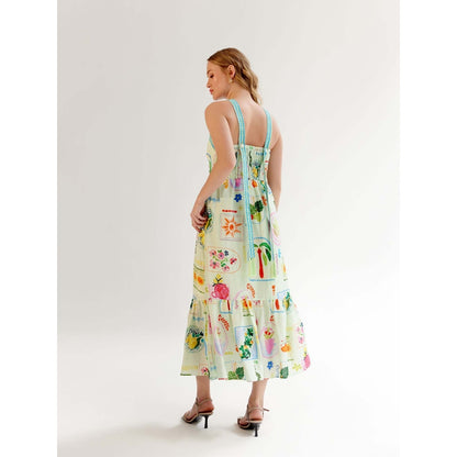 NOIB Aida Midi Dress - Postcard
