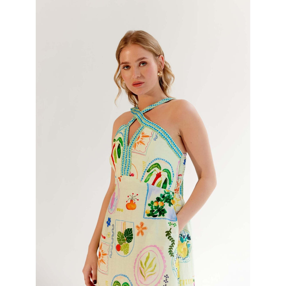 NOIB Aida Midi Dress - Postcard