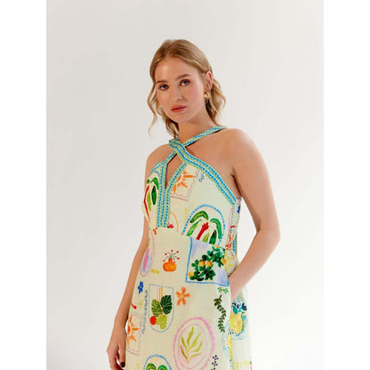 NOIB Aida Midi Dress - Postcard