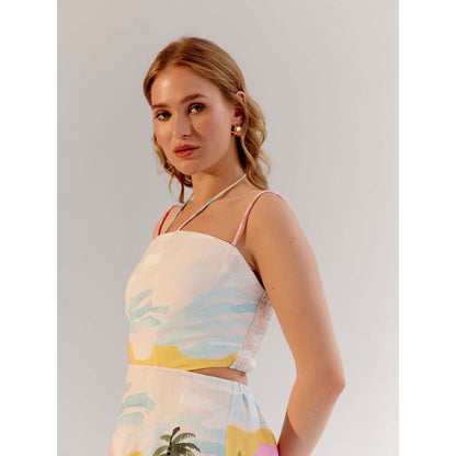 NOIB Ariel Midi Dress - By The Sea
