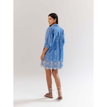 NOIB Rosa Mini Dress - Blue