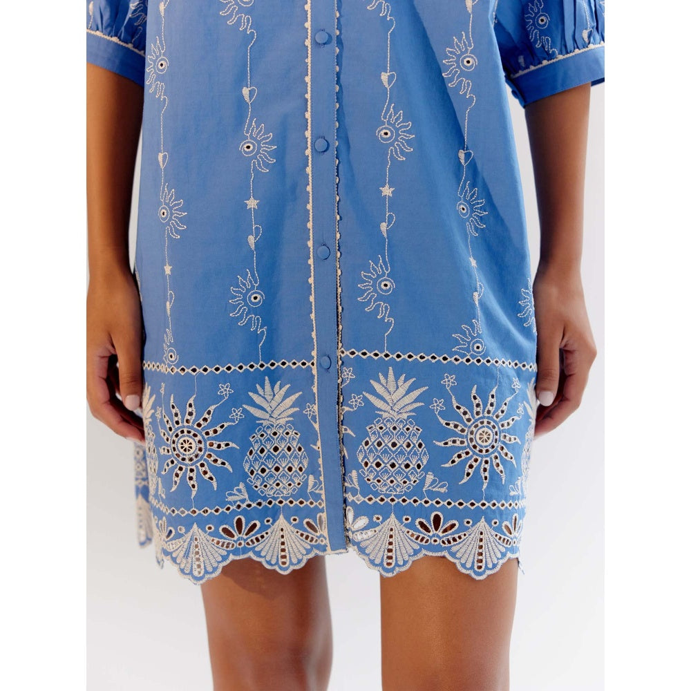NOIB Rosa Mini Dress - Blue