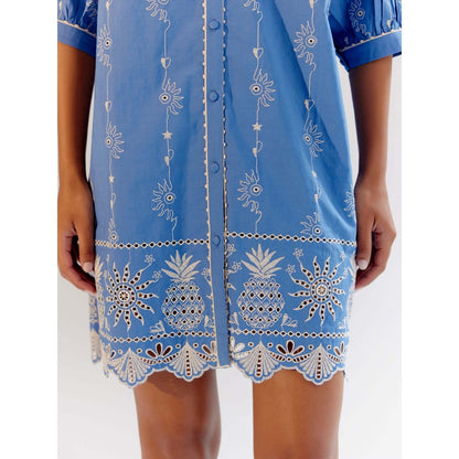 NOIB Rosa Mini Dress - Blue