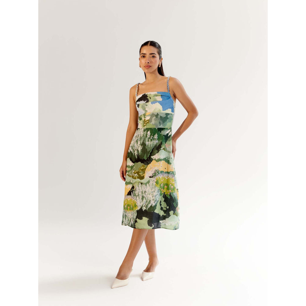 NOIB Valentina Midi Dress - Forest