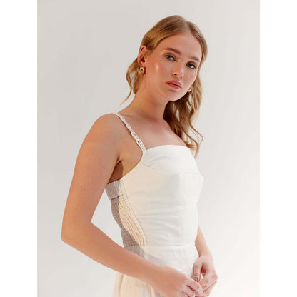 NOIB Valentina Midi Dress - White